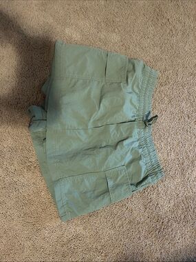 Forever 21 Sage Green Cargo Skort with Elastic Waist